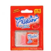 CARTELA COM 16 LÂMINAS RESFRESCANTES FRESH+ MORANGO -S/ AÇUC