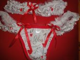 KIT LOVE - CALCINHA E PERNEIRA (PERSEX) - TAMANHO ÚNICO